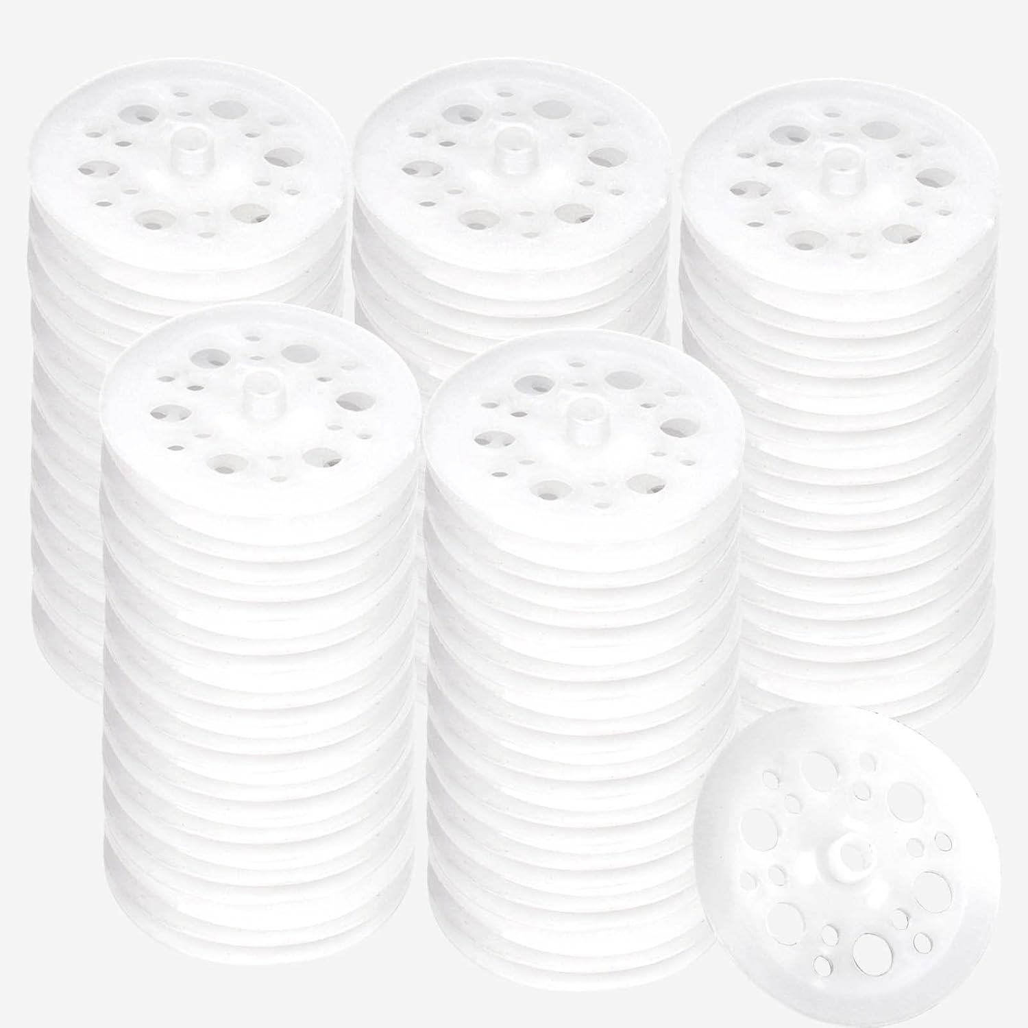 45mm Polypropylene Washers - 100 Pcs Load Spreading Foam Board Washers
