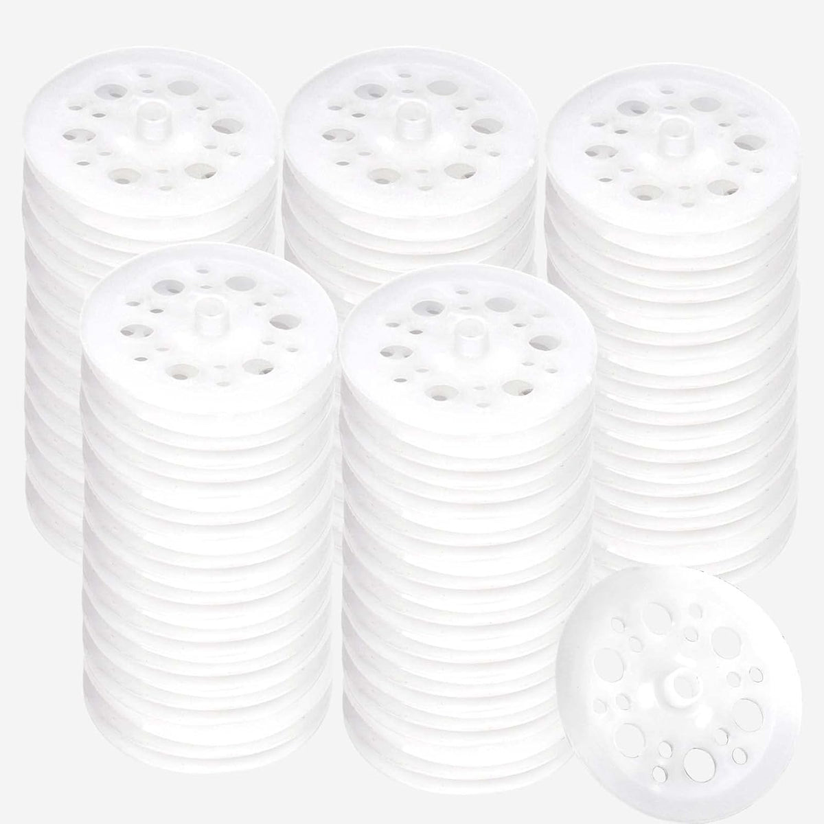 45mm Polypropylene Washers - 100 Pcs Load Spreading Foam Board Washers