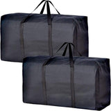 Extra Large Moving Bags with Strg Zippers & Carrying Handles, Storage Bags Storage Totes for Clothes, Moving Supplies, Space Saving Oversized Storage Bag Organizer for Moving, Traveling (2 Pack)