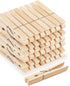Large Clothes Pins Wooden Clothespins, 4 Inch 48 Pack Heavy Duty Outdoor Pegs, Clothing Hanging Laundry Close Pin Chip Clips Cheer Pins for Bags Photo Picture Artwork Crafts Display