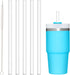 10 PCS Straw Cleaner Brush and 5Pcs Replacement Clear Straw for Stanley Cup 14oz 20oz Tumbler