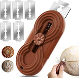 Bread Lame Dough Scoring Knife, Bread Scoring Tool,Upgraded Retractable & Magnetic Design, Anti-Slip Handle Professial Sourdough Tool for Homemade Sourdough Bread with 5 Blades