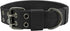 Heavy Duty Dog Collar for Large Dogs, Tactical Dog Collars with Metal Buckle & D Ring, 1.5" Width Thick Adjustable Nyl Collar for Medium Dogs, Black/L