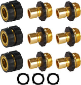 Garden Hose Quick Connector, 3/4 Inch Male and Female Garden Hose Fitting Quick Connector, 3 Female + 6 Male