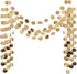 6 Pcs Glitter Champagne Gold Paper Circle Dots Garland (52 Feet) Party Hanging Bunting Birthday Decorations Engagement Bridal Shower Wedding Baby Christmas Supplies Photo Backdrop 