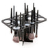 Acrylic Drying Rack for Brushes, Collapsible Stand with 28 Slots Nail, Paint, and Makeup Brushes – Black, Unisex, Ideal Artists Enthusiasts Black 