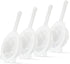 Premium Multi-Mesh Strainer Set, 4 Pack - 100/200/300/400 Mesh, Nylon & Plastic Fine Mesh Sieve for Tea, Coffe, Nut Milk, Juice, Broth, Smoothies, Reusable Easy to Clean, Durable,Dishwarer Safe 