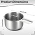 Xindojuz 1 Cup Single Stainless Steel Measuring Cup, Etched Inner Scale Metal Measure Scoop for Cooking Baking, Laundry Detergent, Wet and Dry Ingredients, Dishwasher Safe (240 ml, 8 oz)