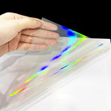 STARLIBOO Transparent Stickers Labels -1" x 2-5/8" Clear Address Labels Mailing Stickers for Laser/Inkjet Printer 8.5"×11"- 20 Sheet (Clear Holographic)