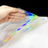 STARLIBOO Transparent Stickers Labels -1" x 2-5/8" Clear Address Labels Mailing Stickers for Laser/Inkjet Printer 8.5"×11"- 20 Sheet (Clear Holographic)