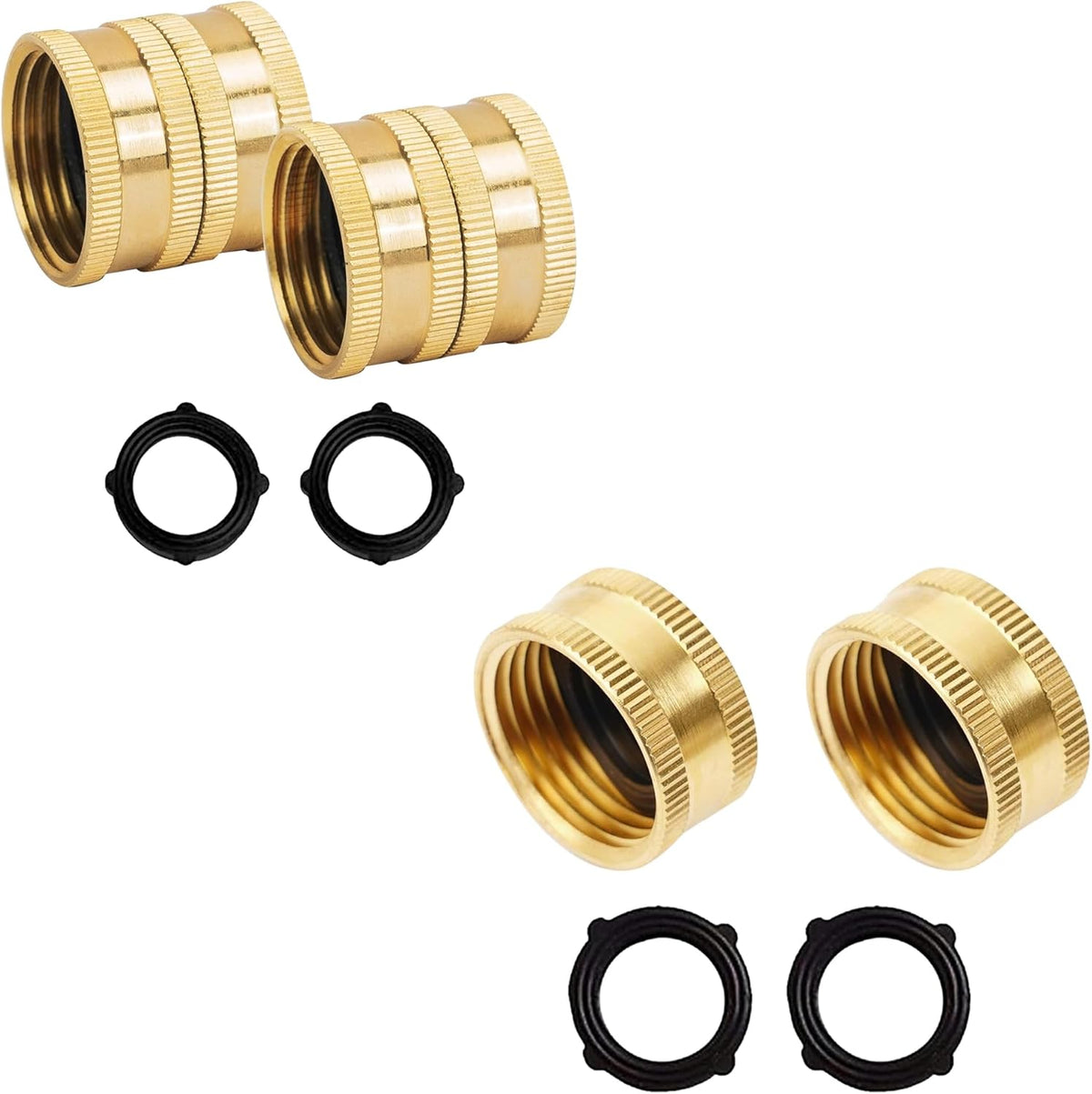 Garden Hose Adapter + Garden Hose End Caps