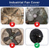 Industrial Heavy Duty Waterproof & Dustproof Fan Cover for 16-20" Stand Pedestal Fan, Wall Mount and Outdoor/Patio Use, Suitable for Indoor/Outdoor