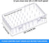Homakover 42 Spools Sewing Thread Box Storage, Clear Plastic Thread Spools Holder, Embroidery Organizer Bobbins Storage Case, Portable Craft Organizer for Embroidery Quilting and Sewing Threads