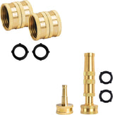 Garden Hose Adapter + Nozzle Twist and Nozzle Jet