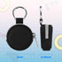 Homakover Portable Ring Organizer Case with Keychain, Traveling Ring Holder Storage Bag, Anti-Lost Keychain Container for Rings, Jewelry (1, Black)