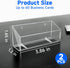 Acrylic Business Card Holder, 2 Pack Wall Mount Name Card Holder, Office Calling Cards Display Holder Stand, Visiting Cards Desktop Organizer for Wall Mount or Place on Desk, Fits 40-60 Business Cards