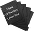 3 Ring Binder Dividers with 5-Tabs for Letter Size, 1/5 Cut, 3-Hole Punched, Write & Erase Plastic Binder Dividers Extra Durable Section Index Dividers for Binders, Pack of 2 Sets, 10 Dividers Total