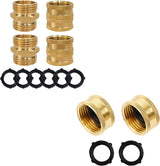 Garden Hose Adapter + Brass Garden Hose End Caps