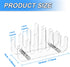 Clear Acrylic Coaster Holder, 6 Grids Anti Slip Coaster Organizer Perfect for Square or Round Coaster Sets, Hold 6 Coasters (Holder Only)