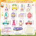 Glenmal 36 Pcs Happy Easter Ornaments for Tree Easter Wooden Hanging Ornaments Egg Bunny Tree Decorations Spring Gnome Chick Wood Slices Pendant with Rope for Home Spring Party Decor