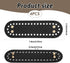 4 Pcs Black Purse Bottom for Crochet Bag Base Pu Leather Bag Bottom Base Leather Long Oval Purse Bottoms Making Supplies with Holes for DIY Crochet Bags Shoulder Bags Craft Making (Black)