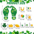 10 Sheets 150 Pcs Leprechaun Footprints Floor Decals Stickers St. Patrick&