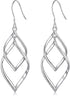 Sterling Silver Dangle Earrings for Women, 14k Gold Plated Double Linear Drop Statement Earrings Anniversary Birthday Gifts for Women