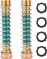 Garden Hose Extension Adapter, Hose Kink Protector with Coil Spring, 2 Pack