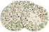 Antique Herbs Wild Flowers Spring Placemats Set of 4, 14 Inch Summer Round Table Mats for Dining Decoration