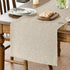 Light Brown Table Runner, Seasonal Fall Washable Kitchen Dining Table Decoration for Home Party Decor 13x72 Inch