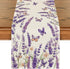 Purple Lavender Floral Butterflies Spring Table Runner, Seasonal Summer Kitchen Dining Table Decoration for Home Party Decor 13x72 Inch