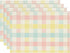 Blue Pink Yellow Buffalo Plaid Placemats Set of 4, 12x18 Inch Seasonal Easter Table Mats for Party Kitchen Dining Decoration