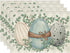 Eucalyptus Eggs Easter Placemats Set of 4, 12x18 Inch Spring Seasonal Table Mats for Party Kitchen Dining Decoration
