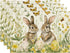 Egg Bunny Rabbit Butterfly Floral Easter Placemats Set of 4, 12x18 Inch Spring Table Mats for Outdoor Home Party Kitchen Dining Decor