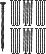 30 pcs Landscape Edging Anchoring Spikes, 6 inches Yard Lawn Paver Edging Stakes for Weed Barrier, Garden Fence, Artificial Turf