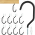 10 Heavy Duty Wall Mount Storage J Hooks - Bicycle & Ladder Hangers, Garden Yard Tools Organizer
