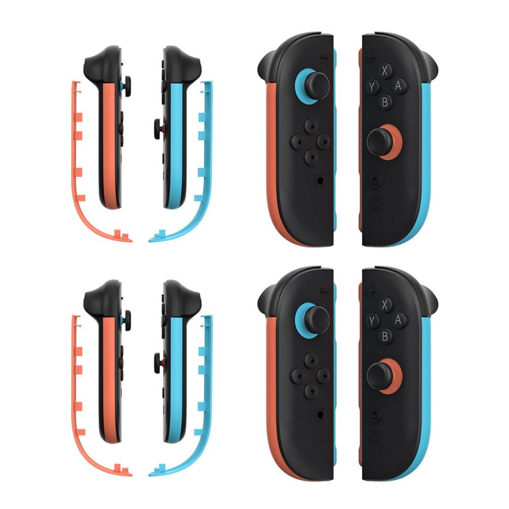 2 packs Left&Right Replacement Decorative Component Strip Comaptible with NS Switch 2 Joycon Controller