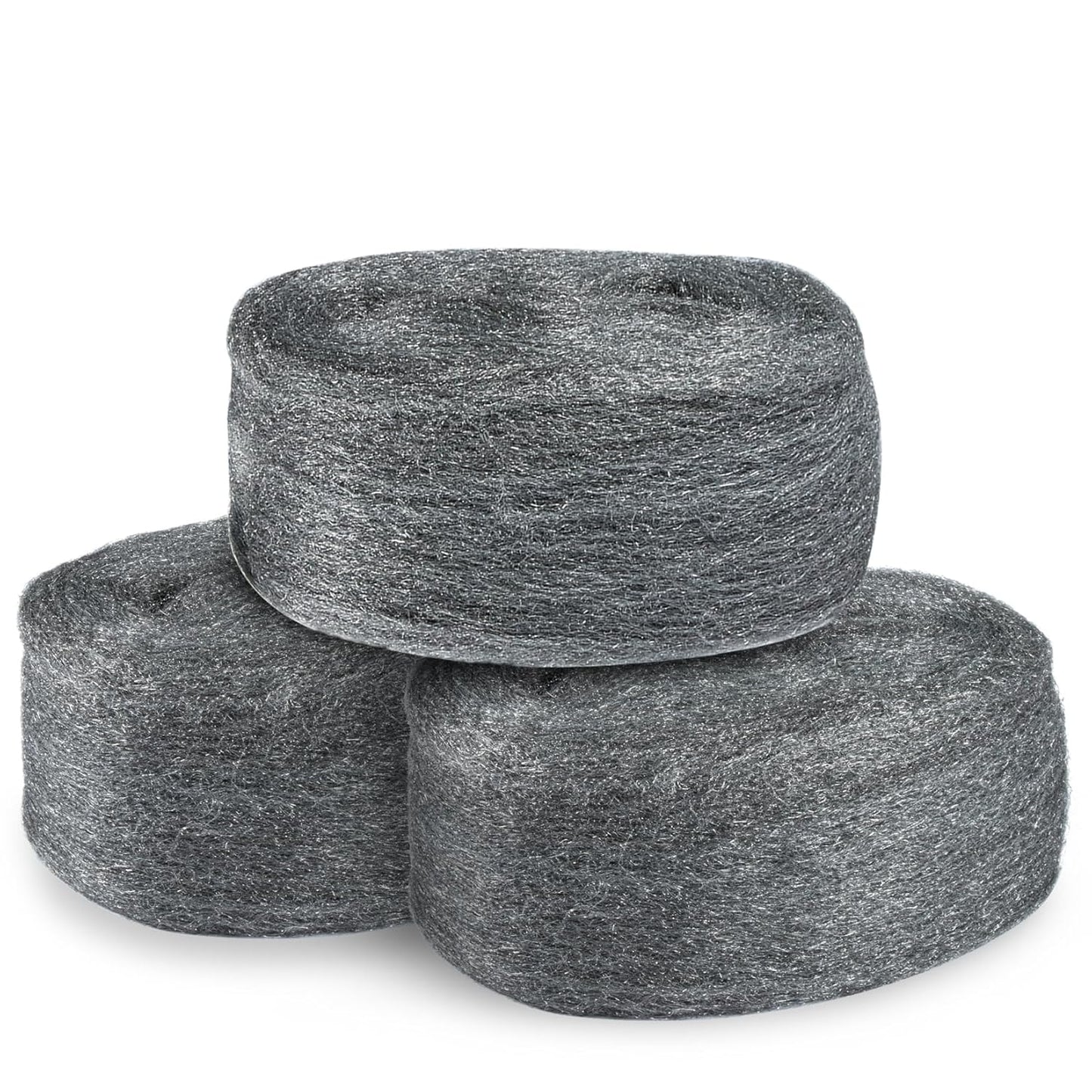 Steel Wool 0000 15oz(30ft) - 0000 Steel Wool for Glass Fine Steel Pads for Chrome or Wood Polishing Weep Hole Covers for Brick Walls Fill Fabric l Fabric Pad Mice Control