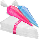 Set of 200 - Anti Burst Piping Bags 12 Inch -  Tipless Icing Bags - Durable Frosting Piping Bag Tools - Pastry and Cookie Decorating Supplies