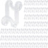 Hanger Hooks Space Saving, 60PCS Clothes Hanger Connector Hooks Closet Space Savers for Hanging Clothes, Clear