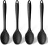 Silicone Spoons for Cooking, 4PCS 10.8 Inch Nonstick Kitchen Serving Spoons, Heat Resistant Silicone Cooking Utensils Set for Stirring, Mixing, Baking, House Warming Gifts & Stocking Stuffers