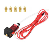 Extruder Heater Hot End Kit, Assembled MK8 Extruder Hot end Kit with 0.4mm Nozzle Silicon Sock Compatible with Creality Ender 3, Ender 3 Pro, Ender 3 V2