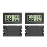 4 Pack Indoor Hygrometer Thermometer, Humidity Gauge Meter with ℃ to℉ and ON/Off Switch, Digital Temperature Monitor for Humidors Jars Cellar Reptile Incubator Closet