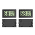4 Pack Indoor Hygrometer Thermometer, Humidity Gauge Meter with ℃ to℉ and ON/Off Switch, Digital Temperature Monitor for Humidors Jars Cellar Reptile Incubator Closet