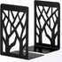 Book Ends, Bookends, Book Ends for Shelves, Bookends for Shelves, Bookend, Book Ends for Heavy Books, Book Shelf Holder Home Decorative, Metal Bookends, Bookend Supports, Book Stoppers (1 Pair, Black)