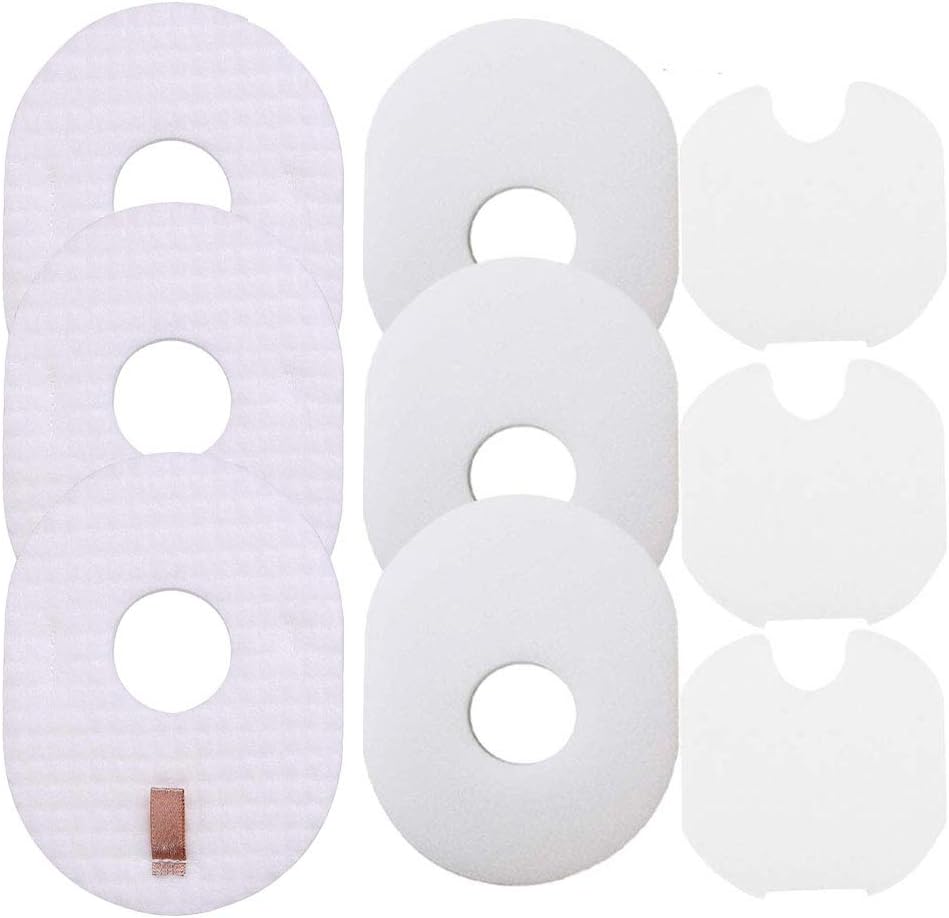 HV300 Filter for Shark Rocket Vacuum 3 Sets Filters Foam & Felt Filters Replacement Parts #XFFV300, HV300W, HV301, HV302, HV303, HV305, HV308, HV310, UV450 by