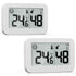 2-Pack Mini Hygrometer Indoor Thermometer, Humidity Gauge with ℃/℉ Switch, Humidity Meter Digital Temperature Monitor for Greenhouse Babyroom Cellar Reptile Incubator Closet