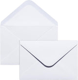 50PACK 5x7 Envelopes for Invitations, White A7 Envelopes for Wedding, Graduation, RSVP Cards, Gummed V Flag 5 1/4 x 7 1/4 inch