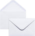 50PACK 5x7 Envelopes for Invitations, White A7 Envelopes for Wedding, Graduation, RSVP Cards, Gummed V Flag 5 1/4 x 7 1/4 inch