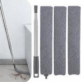 Retractable Gap Dust Cleaner with Extension Pole, Cleaning Tools with 3 Microfiber Dusting Cloths, Extendable Long Handle Duster for Cleaning Under Refrigerator Sofa Furniture Appliance